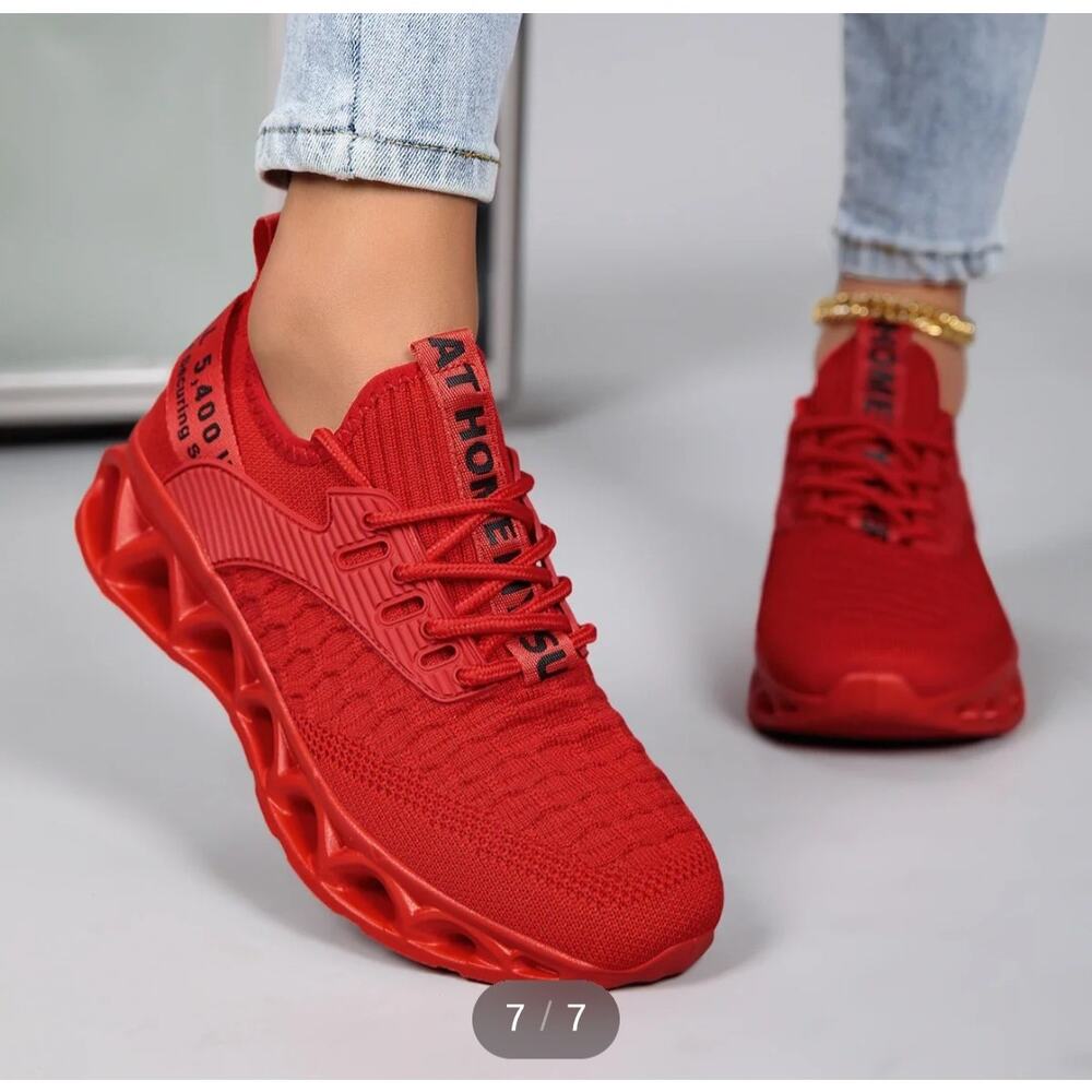 Alexander Hampton Red Orthopetic Sneakers Sz 8